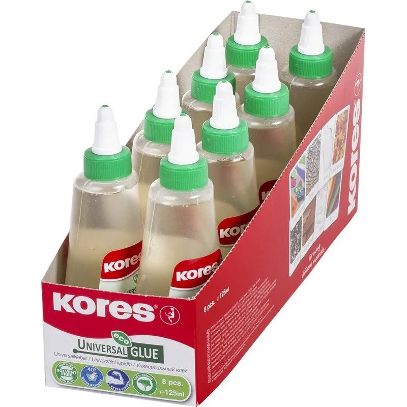 Клей канцелярский универсальный 125мл Kores  ЭКО&#039;75205