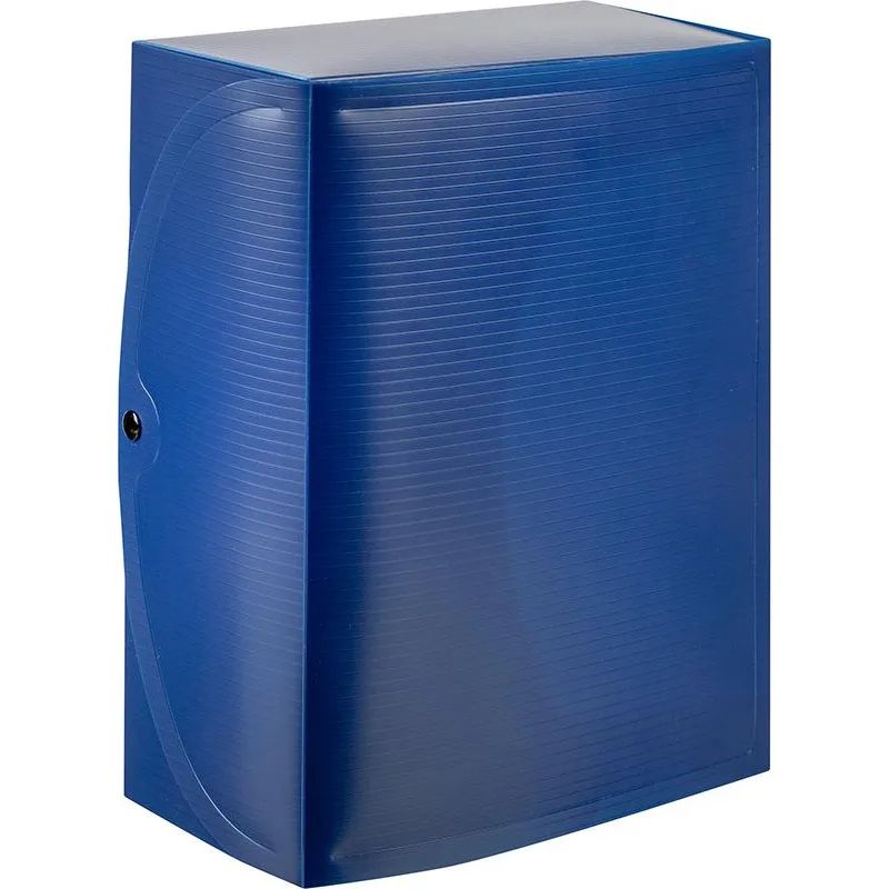 Короб архивный на кнопке Attache 120 мм пластик,синий