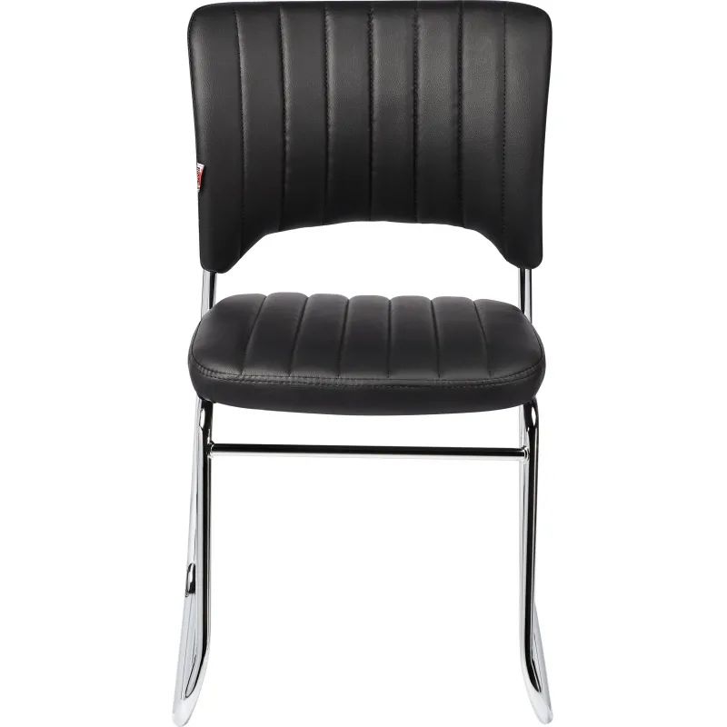 Стул BN_TQ_Стул Echair-809 VPU к/з черн,без подл., хром