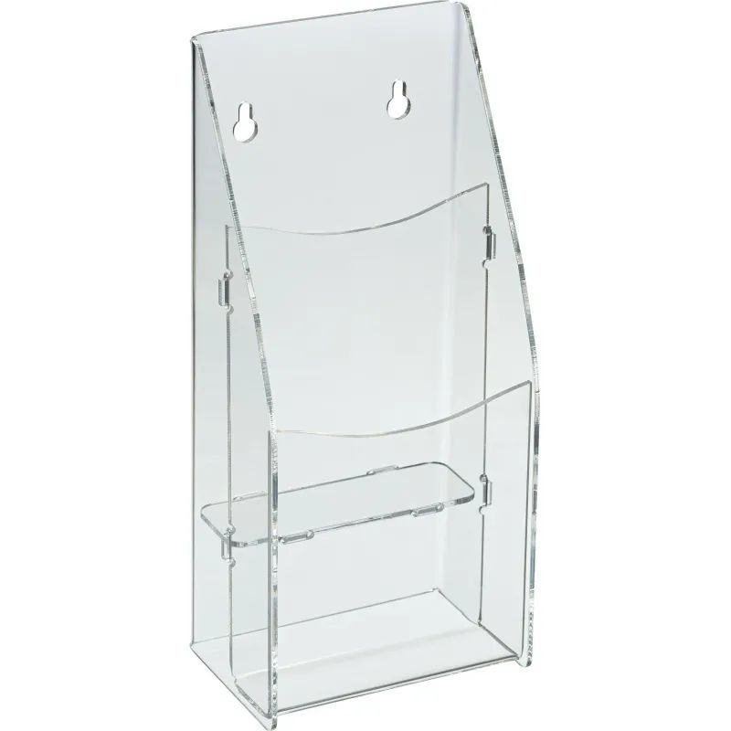 Подставка настольная /настенная Комус 1/3 А4 2отделения акрил