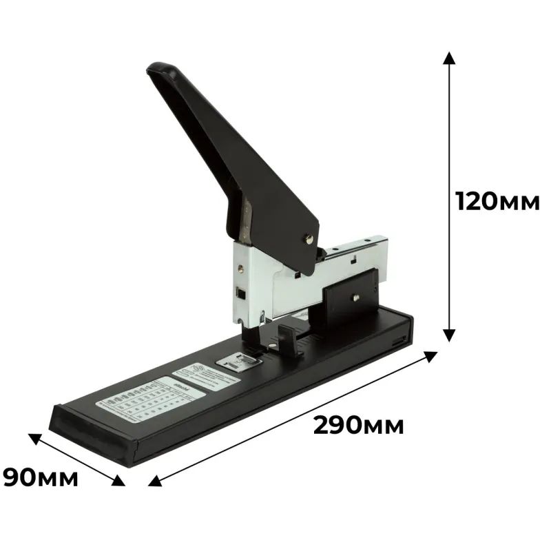 Степлер мощный Attache Economy 23/23, до 210 л, металл, черный