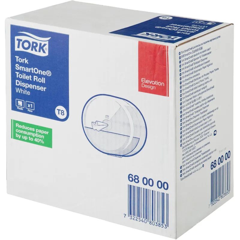 Диспенсер для туалетной бумаги Tork SmartOne Т8 в рул 680000 белый