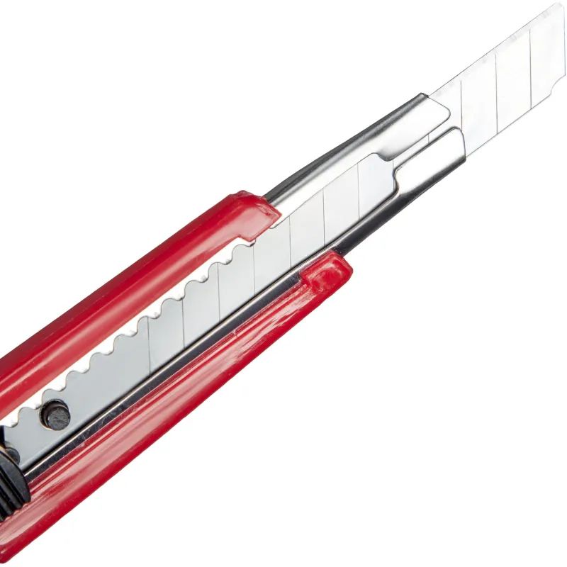 Нож канцелярский 9мм Attache с фиксатором и металлическими направляющими