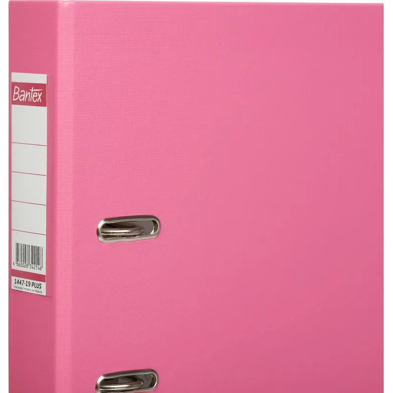 Папка-регистратор ECONOMY PLUS, 50мм, фуксия, ПБП1, карм.кор.,мет.уг