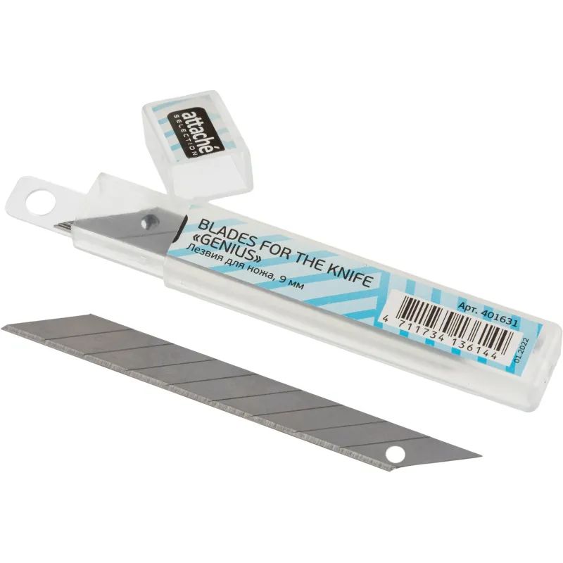 Лезвие запасное для ножа Attache Selection Genius 9мм (арт389386) 10шт/уп