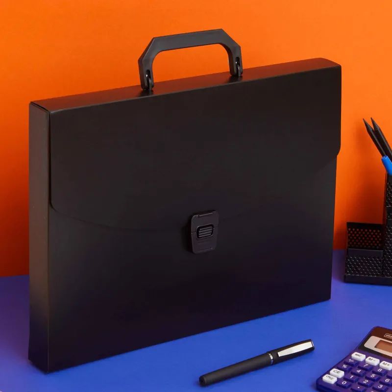 Папка-портфель пласт. ATTACHE A4/06 30мм черный