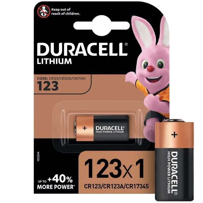 Батарейка DURACELL CR123 литий для фотоапп. бл/1шт