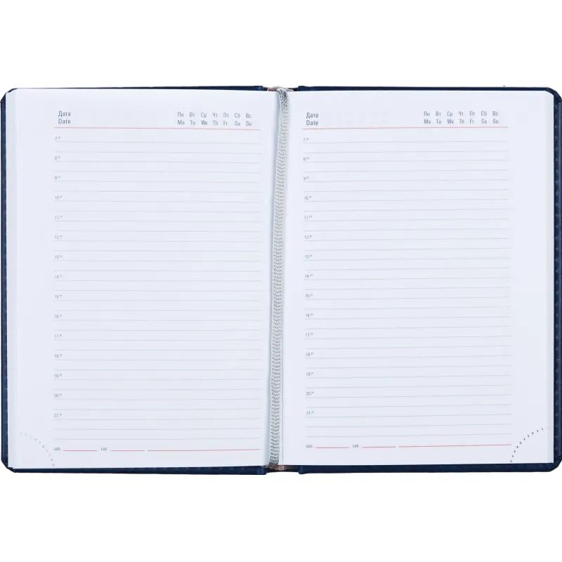Ежедневник недатированный синий,А6,110х155мм,176л,ATTACHE Сиам