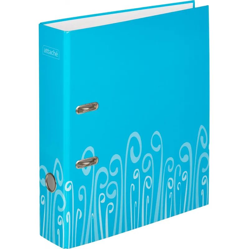 Папка-регистратор Attache Fantasy 75мм ламин.картон голубой, бум/лам.карт