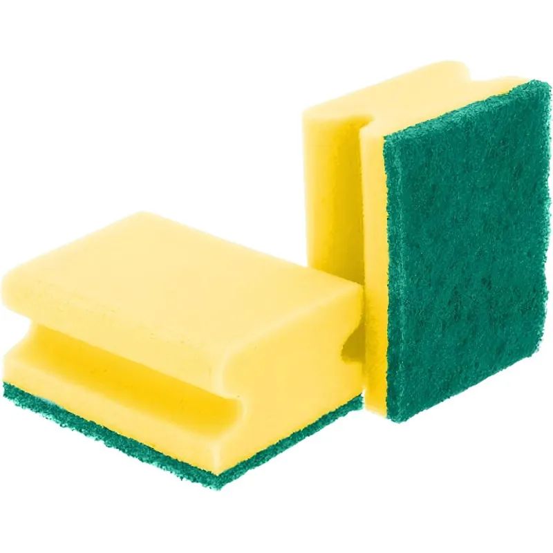 Губки для мытья посуды профильные с выемкой  85х64х42, 5шт/уп