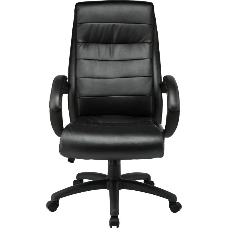 Кресло BN_Dp_EChair-648 TPU кожзам черный, пластик черный