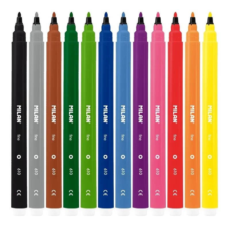 Фломастеры 12цв Milan, 80158