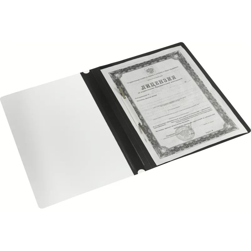 Скоросшиватель пластиковый A4 Attache черный 10шт/уп Россия