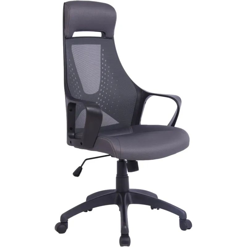 Кресло BN_Hg_EChair-578 TC сетка/ткань черный, пластик черный