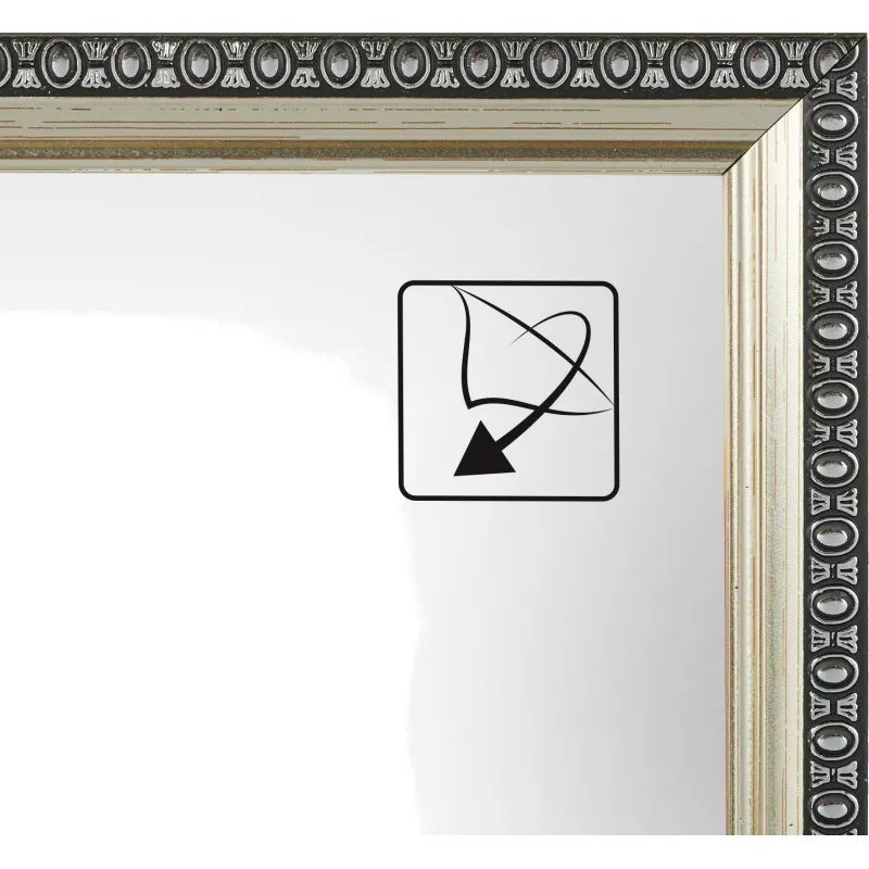 Рамка А4 21х30 см Комус/ATTACHE пластиковый багет 17мм  серебристая