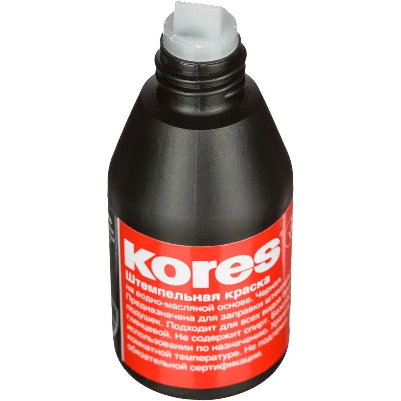 Краска штемпельная KORES черная 71334