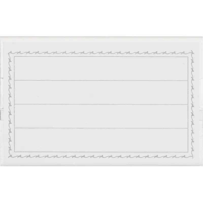 Бейдж 90х55мм Attache металл зажим/булавка (50шт)