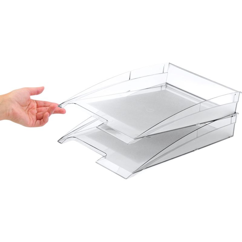 Лоток горизонтальный Attache City прозрачный