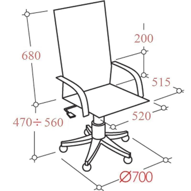 Кресло UP_Идра В дерево D8 (темный орех) К01 (черный спилок)