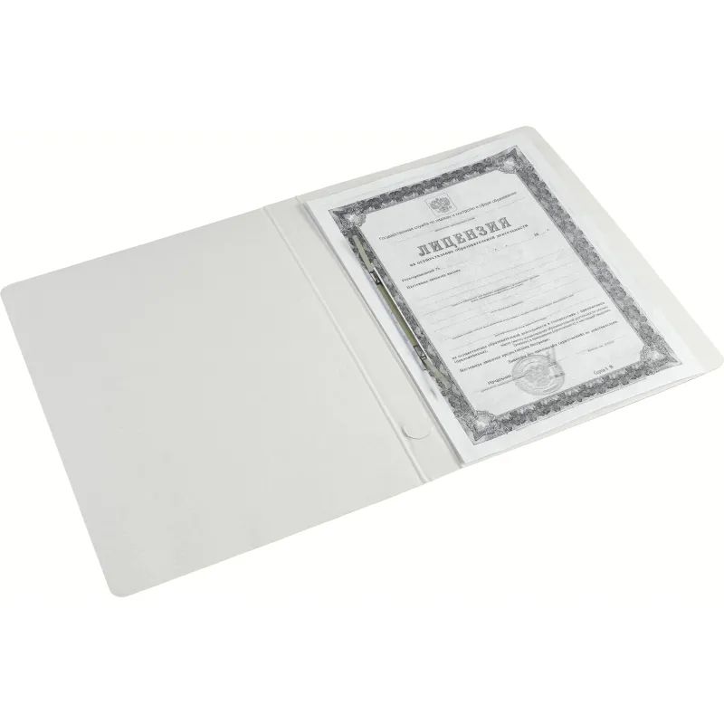 Скоросшиватель картон. Комус каширован.картон 30мм  Триколор