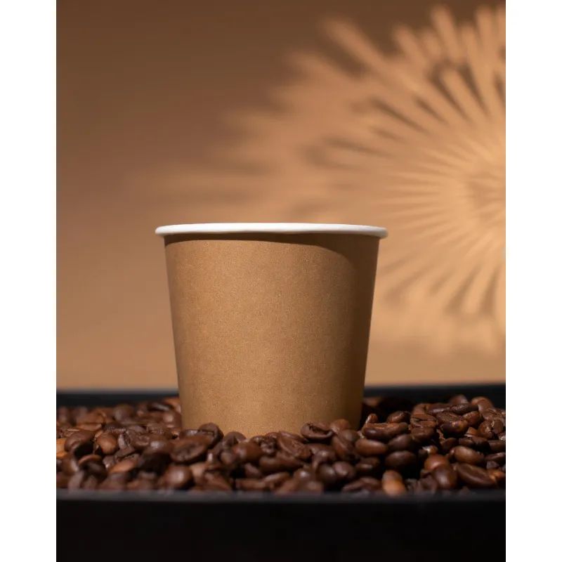 Стакан одноразовый бум 1-сл. d-90мм 400мл Крафт 50шт/уп (SP16S)