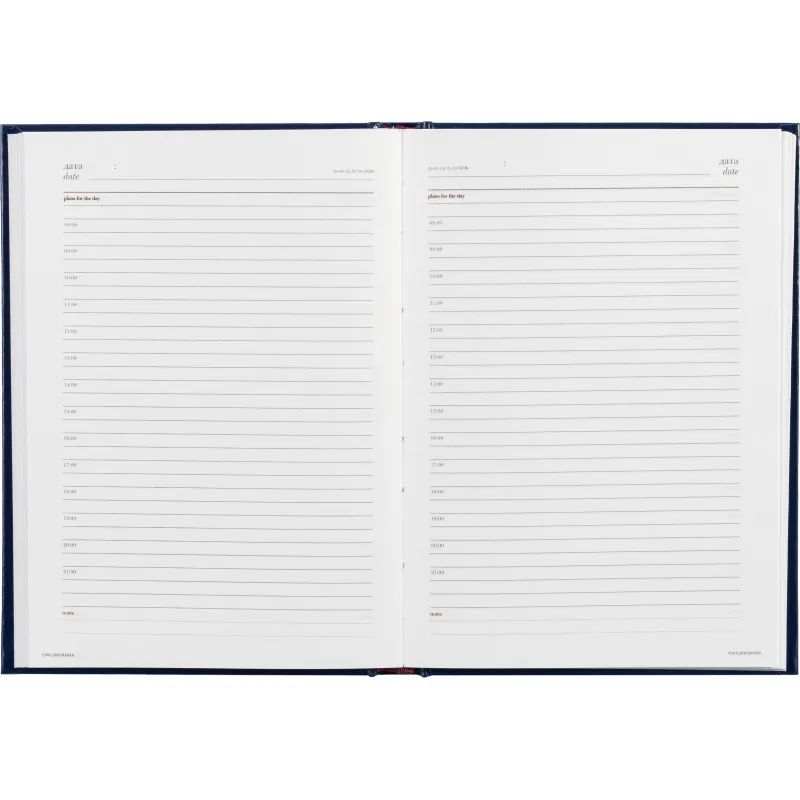 Ежедневник недатированный синий,А5,145х205мм,136л,Ideal 3-122/05