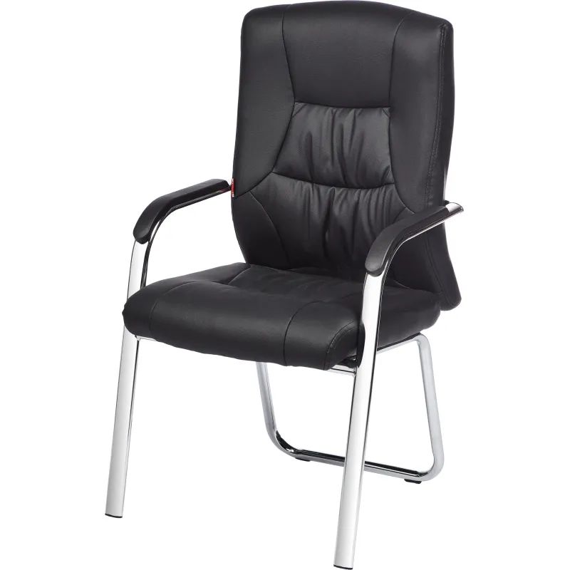 Конференц-кресло BN_TQ_Echair-807 VPU кожзам черный, хром