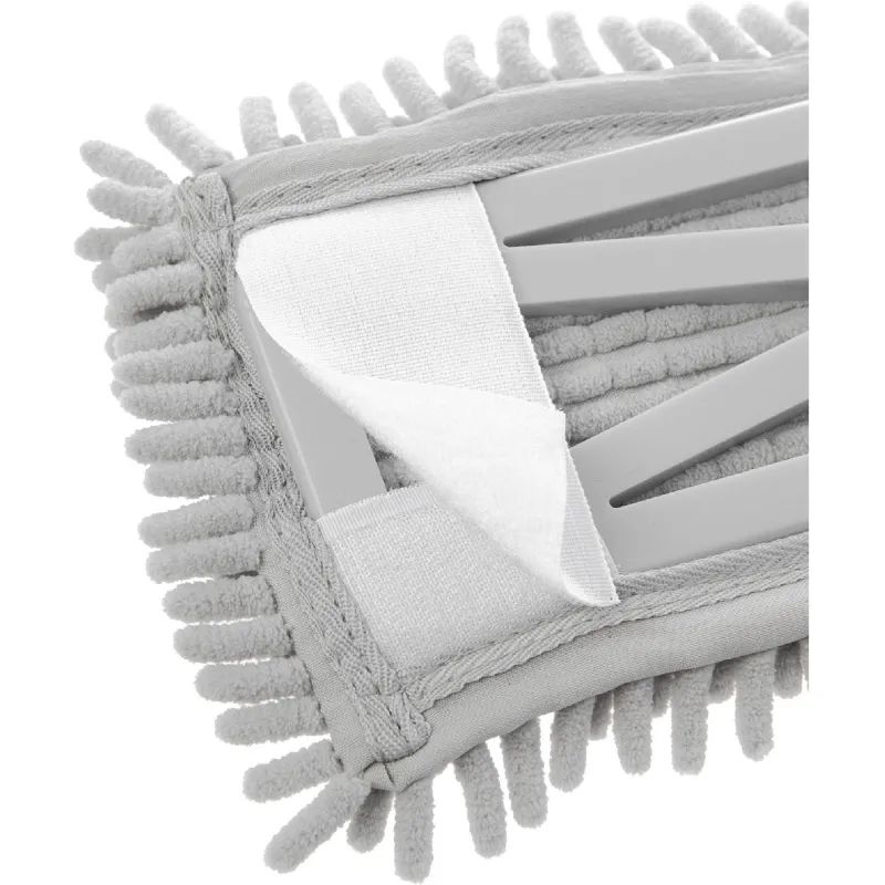 Швабра флаундер с насадкой из микрофибры (шенилл)