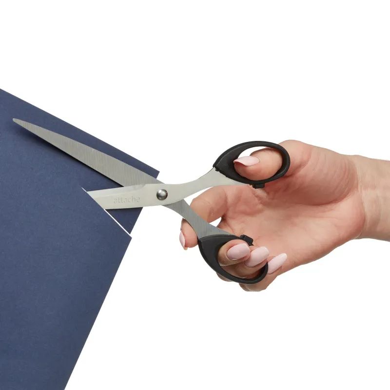 Ножницы 190 мм с пласт.эллиптич. ручками Attache &#039;SA0828-180