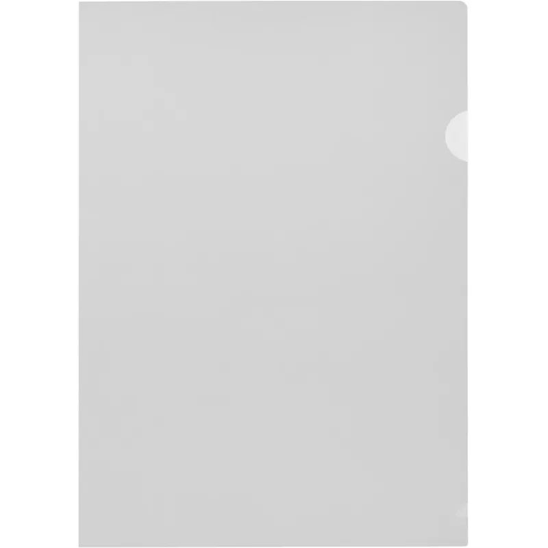 Папка уголок Attache Economy 100мкм OfficeSET прозрачный, 100шт/уп