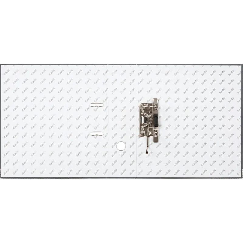 Папка-регистратор ECONOMY PLUS, 80мм, серый,ПБП1, карм.кор.,мет.уг