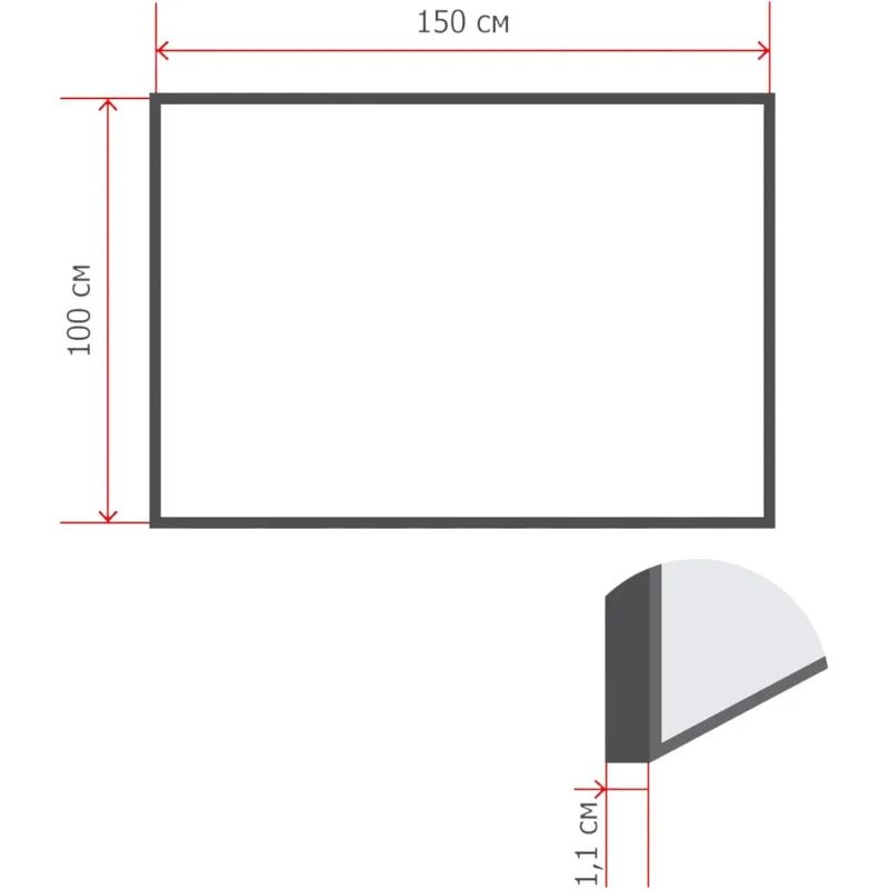 Доска текстильная для информ. 100х150 синяя Attache Россия