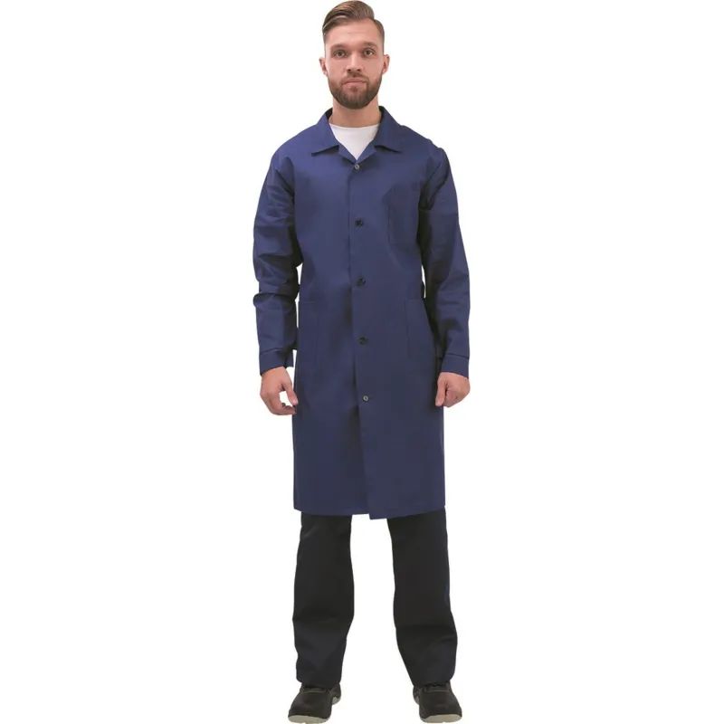 Халат мужской у02-ХЛ синий (р.52-54) 170-176