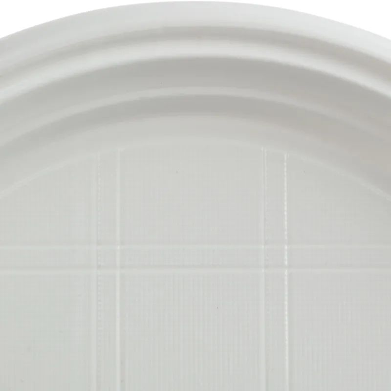 Тарелка одноразовая d-205мм, 2-х секционная белая, ПС 100шт/уп