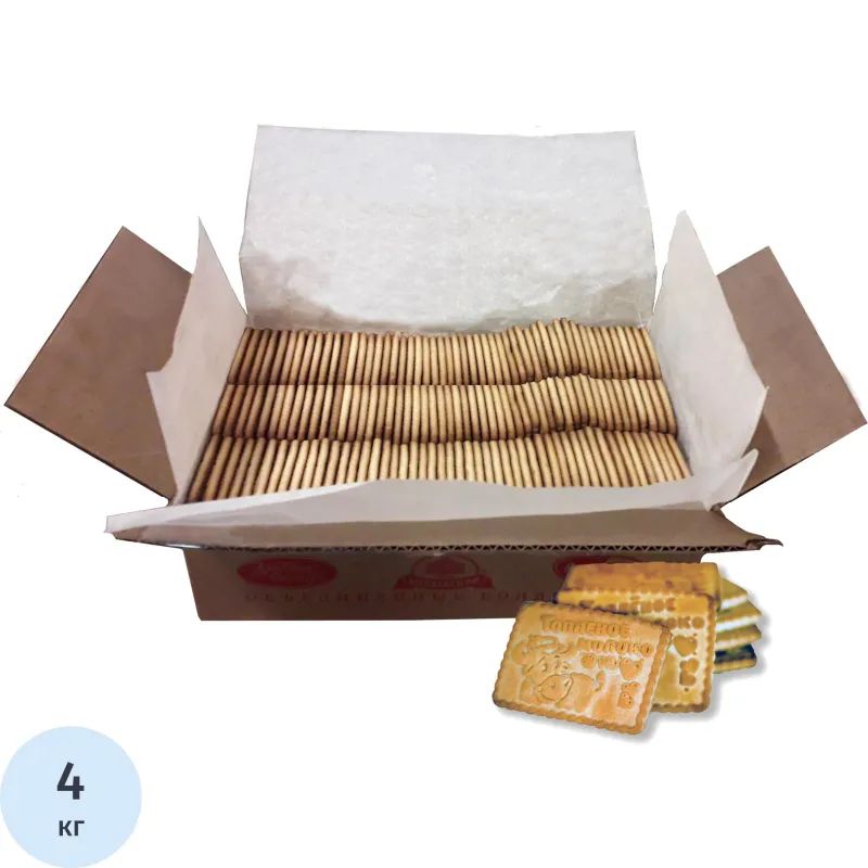 Печенье Ёшкина коровка топленое молоко, 4 кг