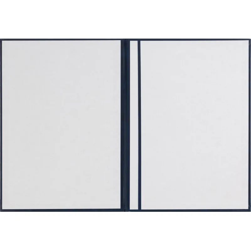 Папка адресная бумвинил А4 (объемная) С Юбилеем с виньеткой синяя