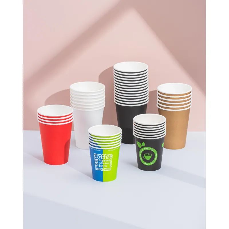 Стакан одноразовый бум 1-сл. d-80мм 250мл красный КОМУС 75шт/уп