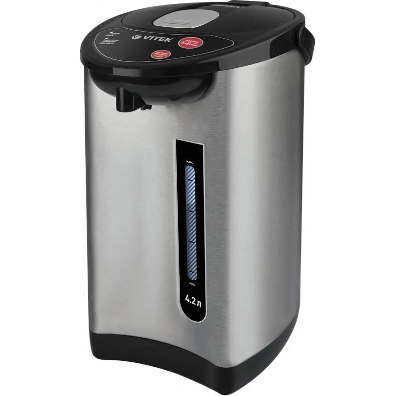 Термопот VITEK7101(MC), 730 Вт, 4.2 л, (нерж.сталь)
