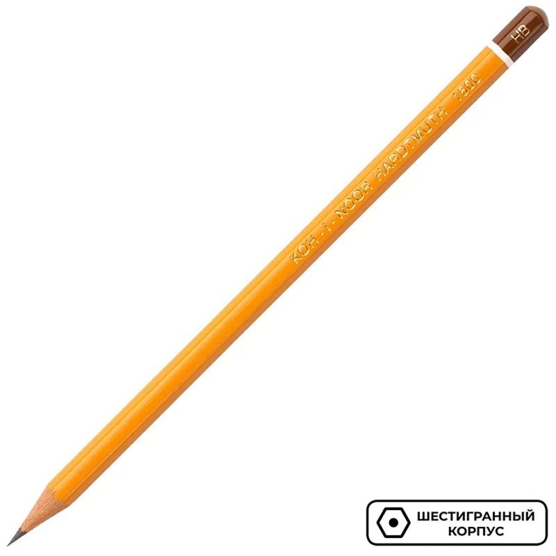 Карандаш чернографитный KOH-I-NOOR 1500/HB, б/ласт, Чехия