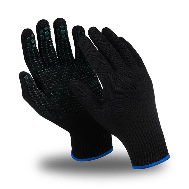 Перчатки защитные трикотажные Manipula МЕХАНИК БЛЭК хлопок/нейлон(TNG-30)р9