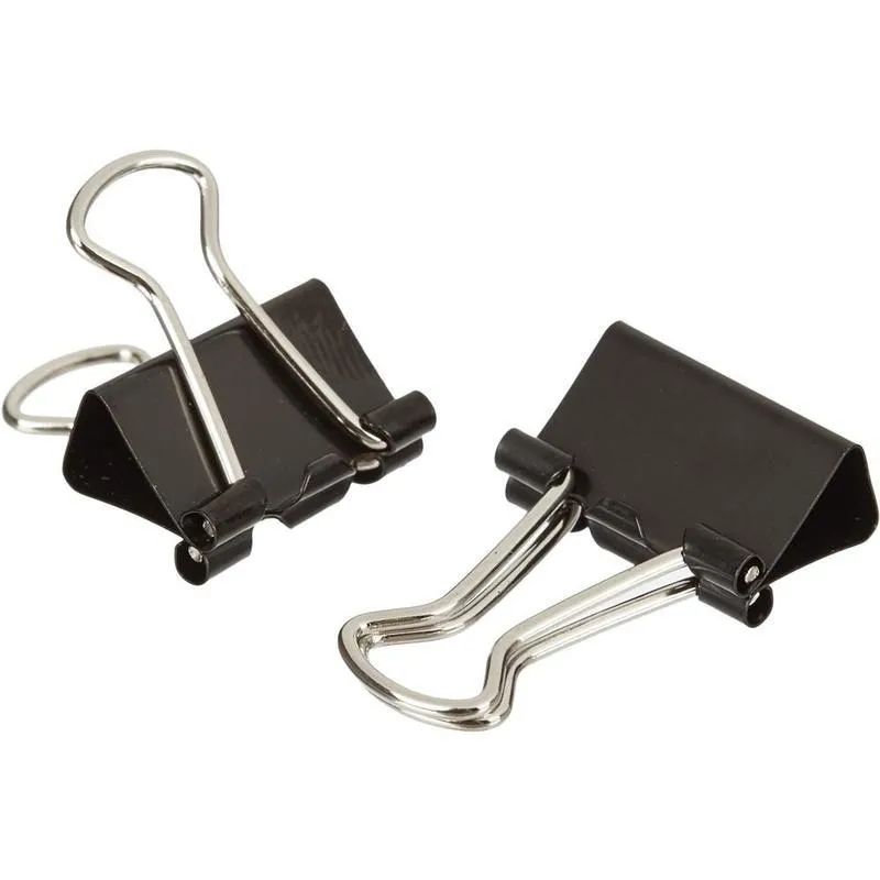 Зажимы для бумаг 15мм 12шт./уп. Комус, в картонной коробке