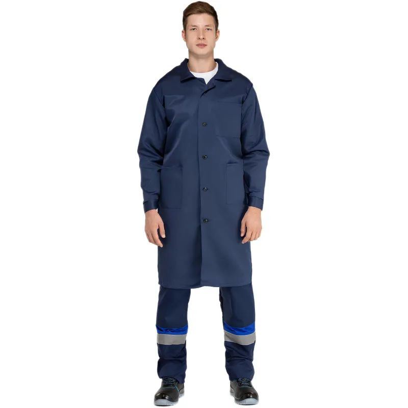 Халат муж. смесовый у03-ХЛ синий(р.44-46) 182-188