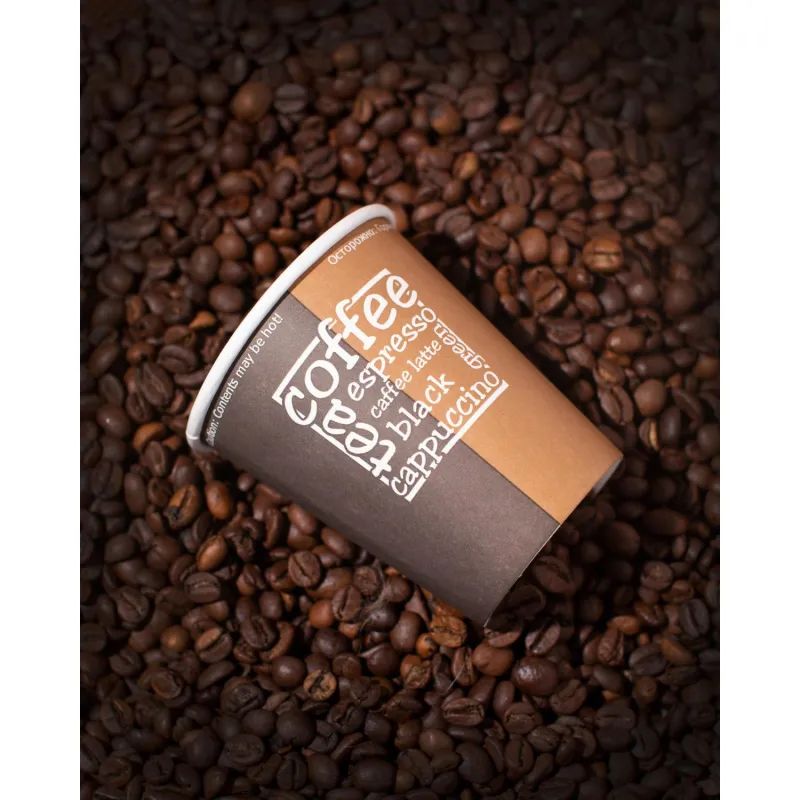 Стакан одноразовый бум 1-сл. d-80мм 200/250мл Модерн беж КОМУС 8OZ50шт/уп