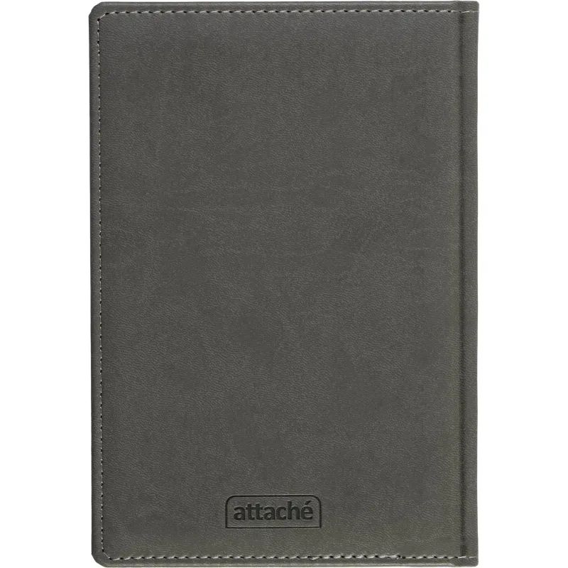 Ежедневник недатированный серый,А5,143х210мм,176л,ATTACHE Сиам