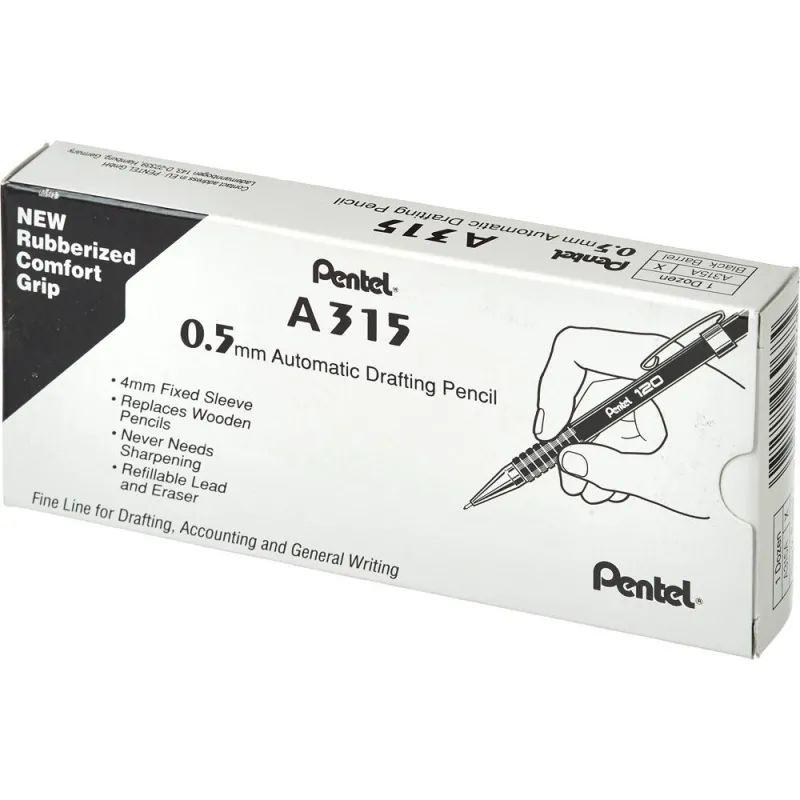 Карандаш механический Pentel A315-AX 0,5мм черный
