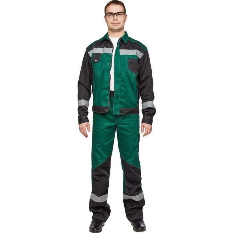 Костюм летний муж л21-КБР зел/чер (р.48-50) 182-188 (серия Л)