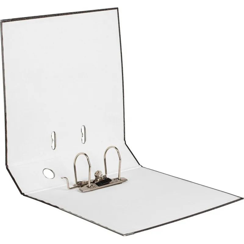 Папка-регистратор 75 мм (+/- 5 мм)с мет.уг.мрамор ч/б, в уп.10шт,бум./бум