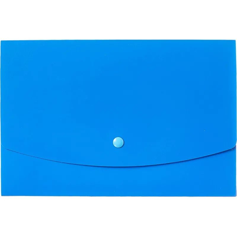 Папка-конверт на кнопке Attache  А5 на кнопке, синяя