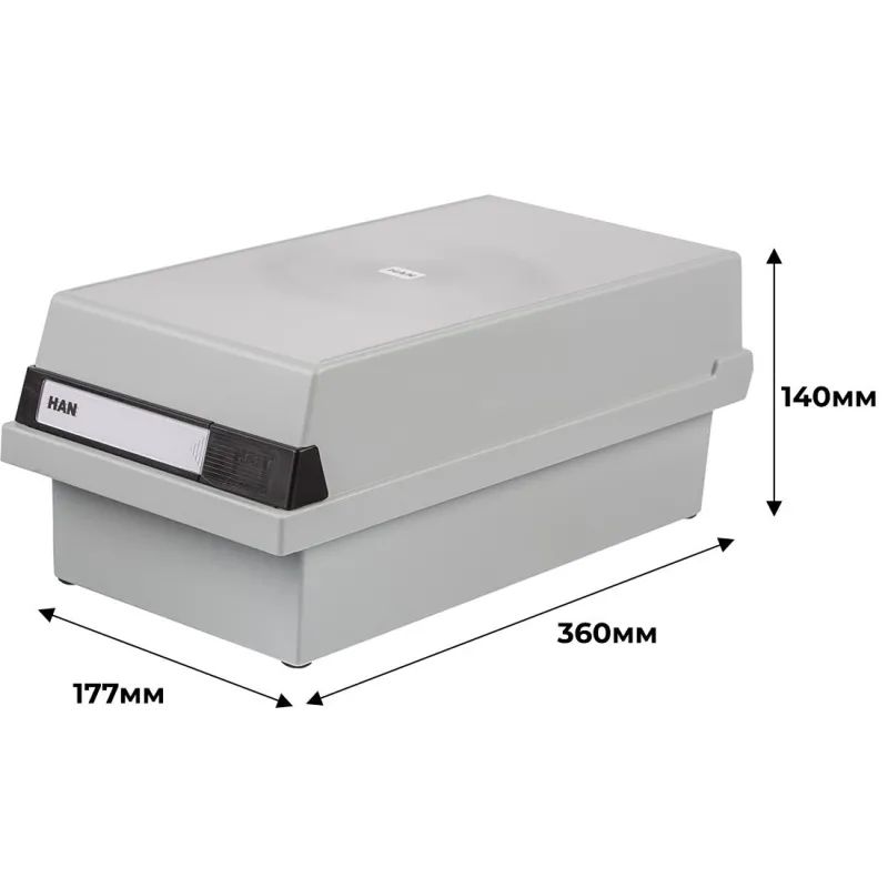 Картотека для карточек А6 на 1300шт HAN закрытая &#039;956/11