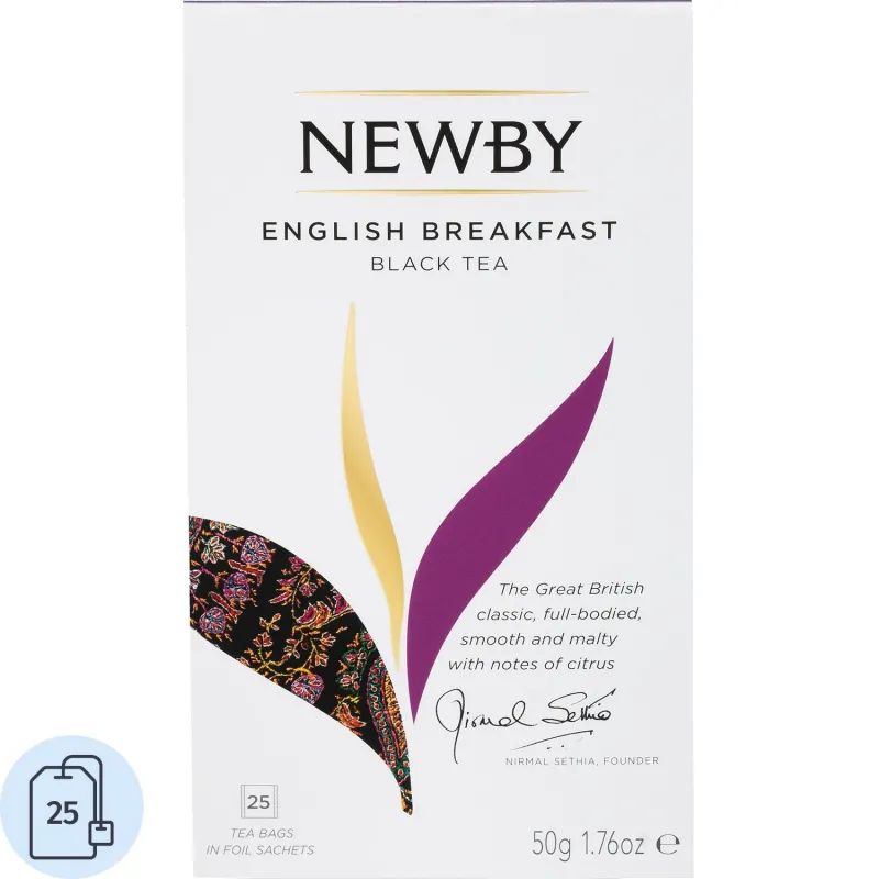 Чай Newby Английский Завтрак черный 25 пакетиков